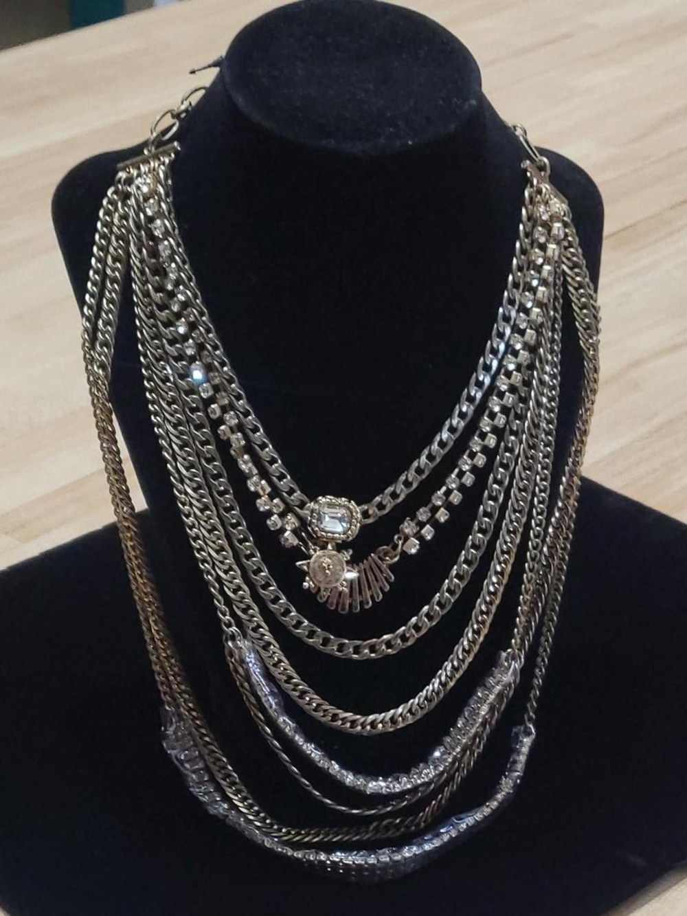 Free People Gold-Tone Layered Multi-Chain Necklace